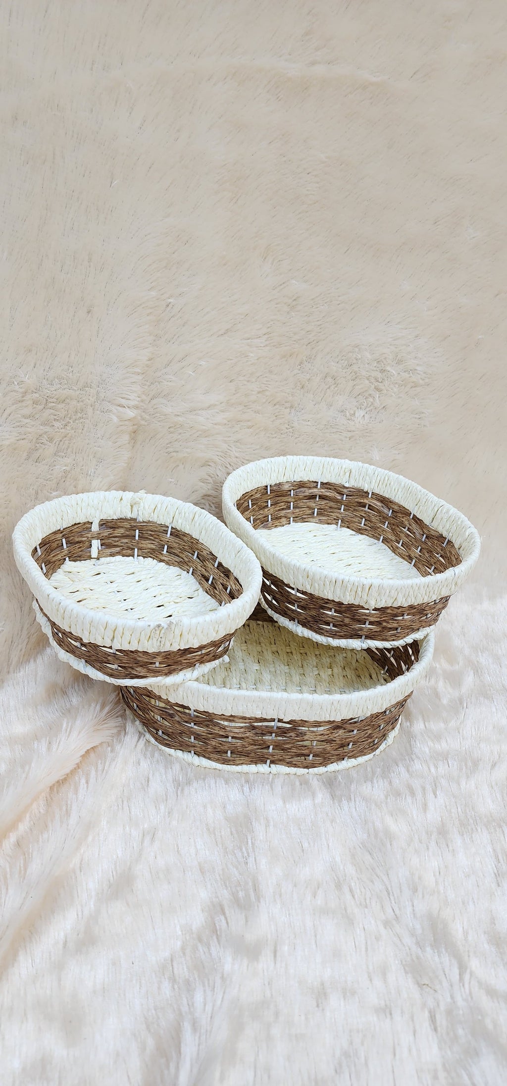 Set of 3 Woven Multi purpose Basket