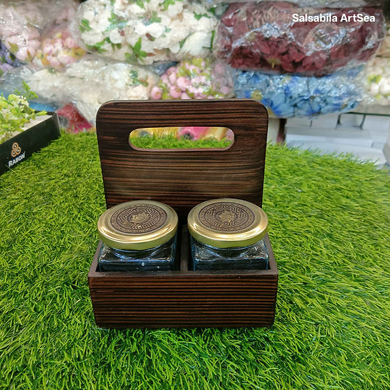 Divine Rotating Stand With Dry Fruit Jars