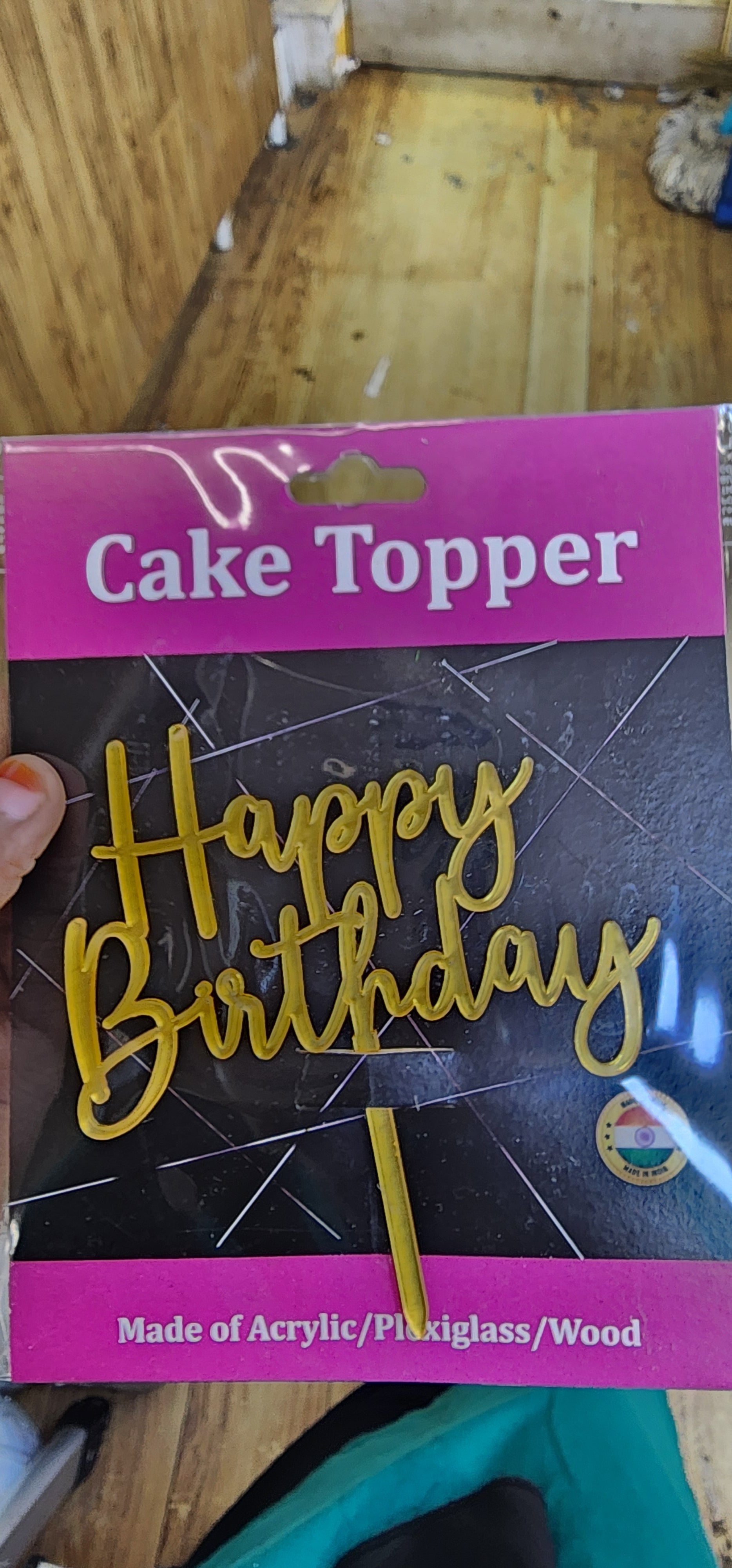 Happy birthday topper