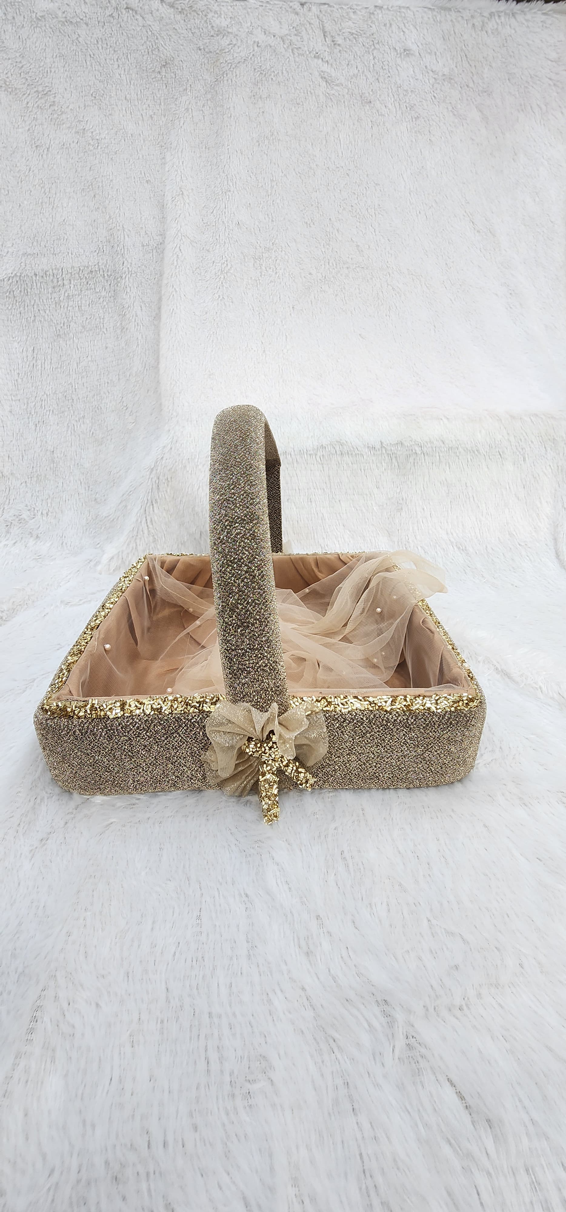 Designer Rose Gold Basket