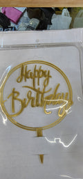 Happy birthaday topper
