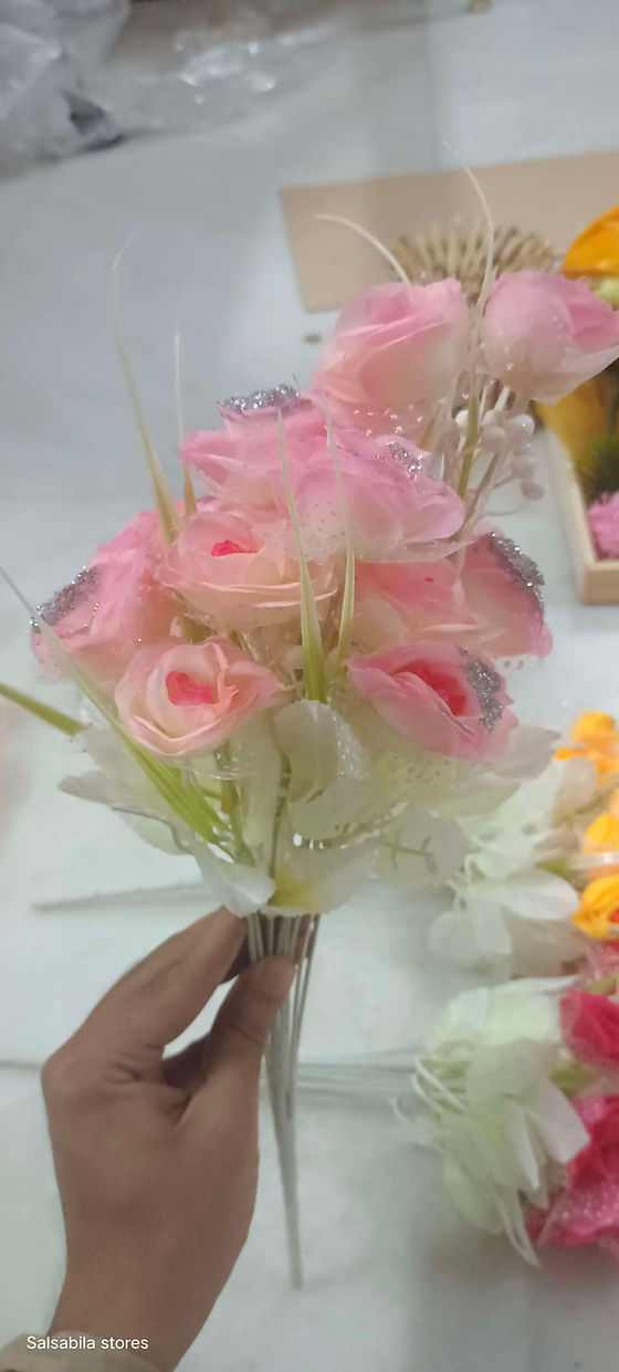 Glitter small roses bunch