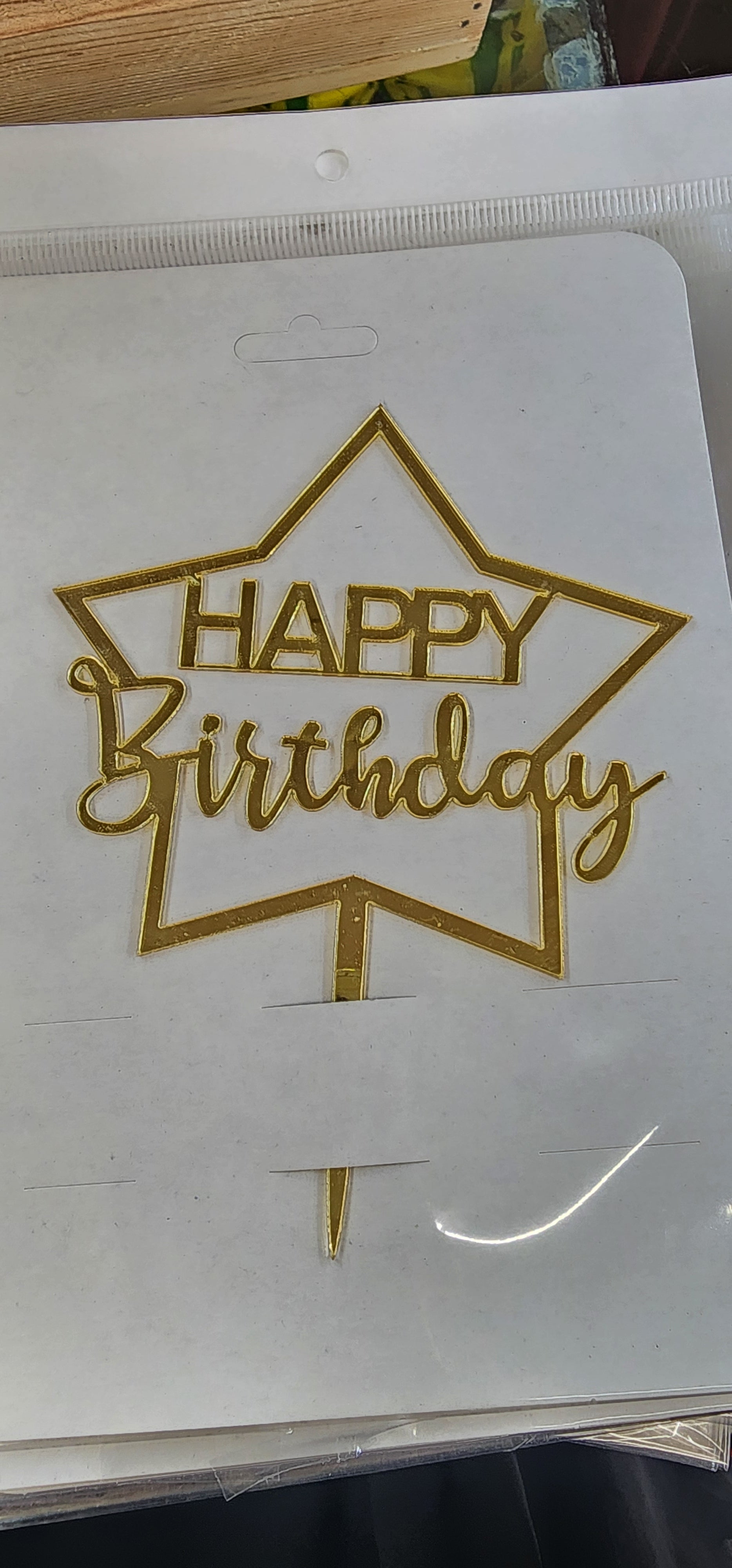Happy birthday topper