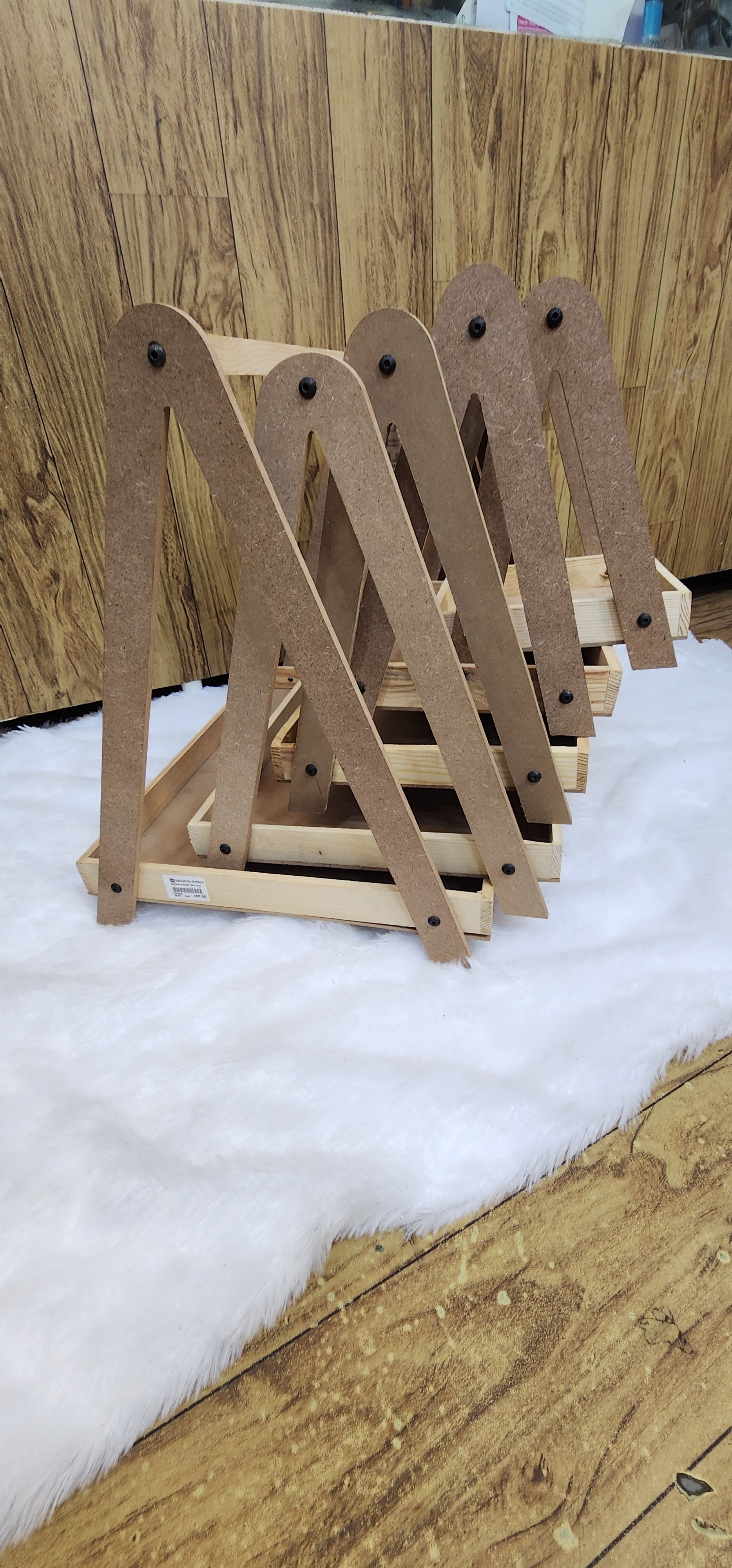 Wooden hanging tray