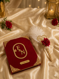 Personalised | customised nikah dupatta , file , pain , box....