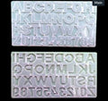 Back Pouring Alphabet With Hole Mould