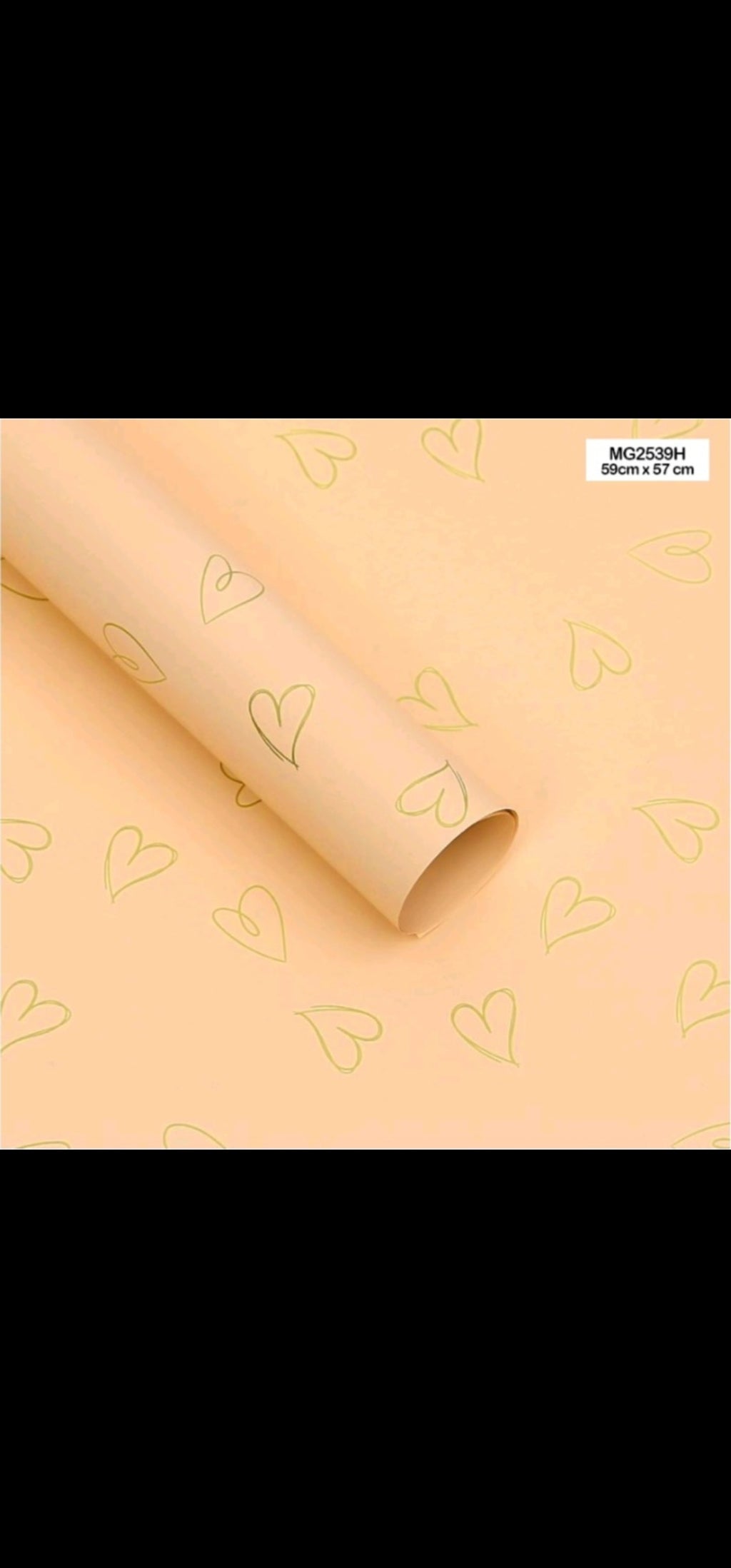 Bouquet wraping heart design