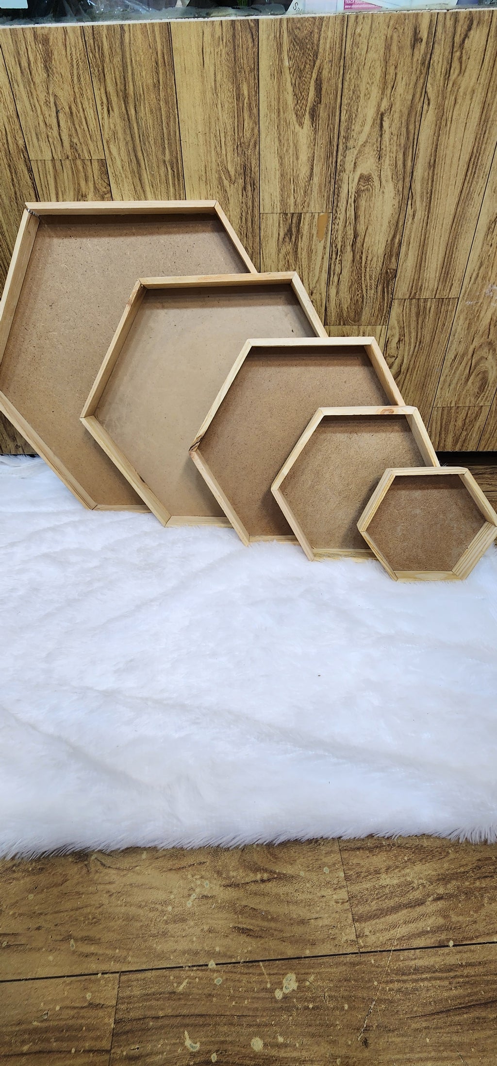 Hexagon tray MDF