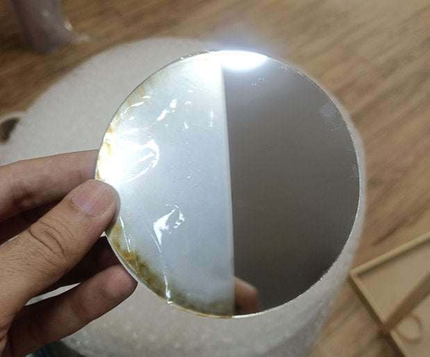 Mirror Acrylic round MDF based