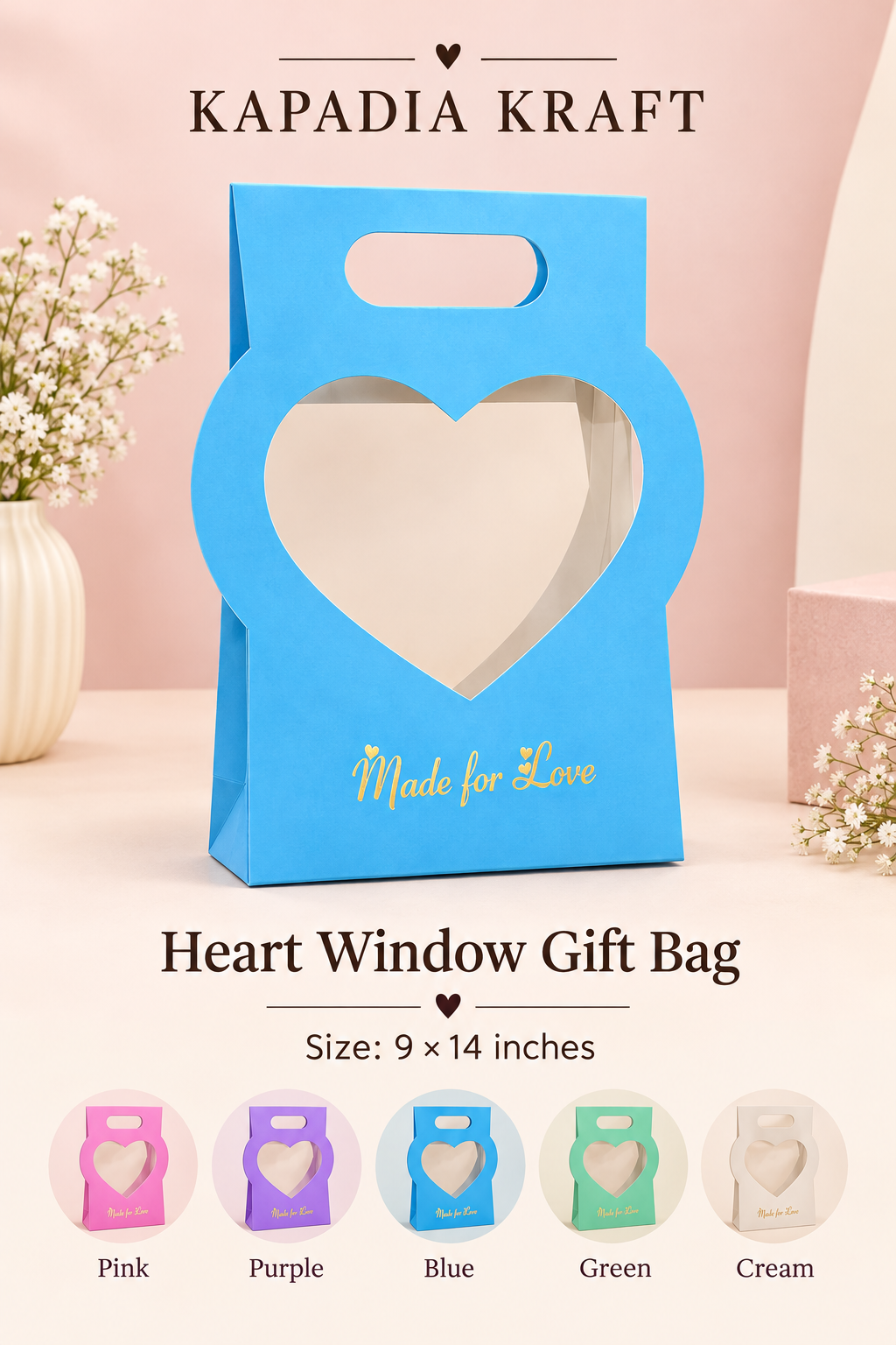 Heart window gift box