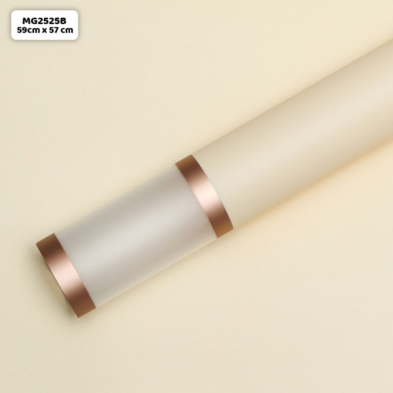 Bouquet Paper double color golden border [yellow]