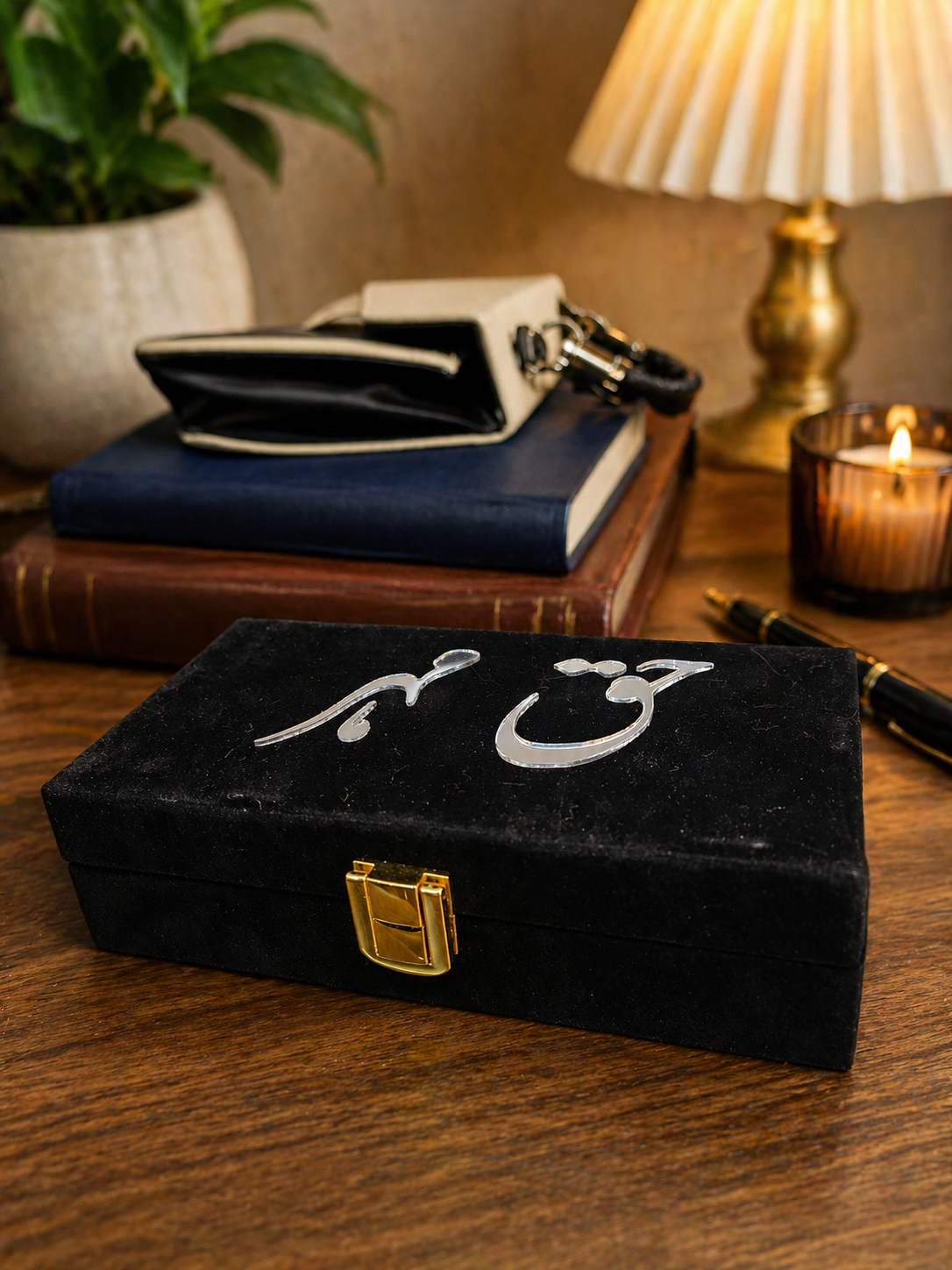 Customized Nikah haq meher box velvet