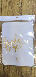 Bride to be heart topper