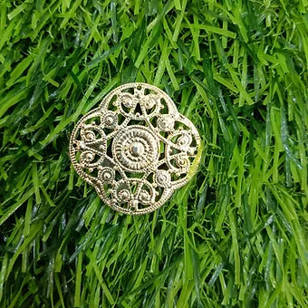 Flower Broach Metal Emblum
