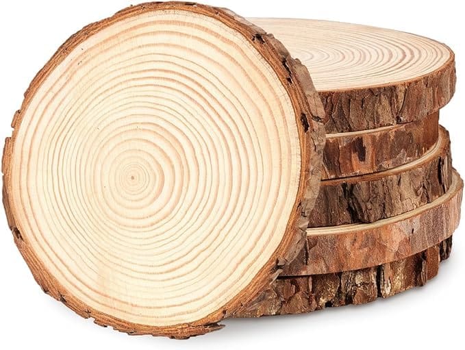 Natural wooden coaster