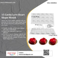 15 Cavity Love Heart Shape Mould