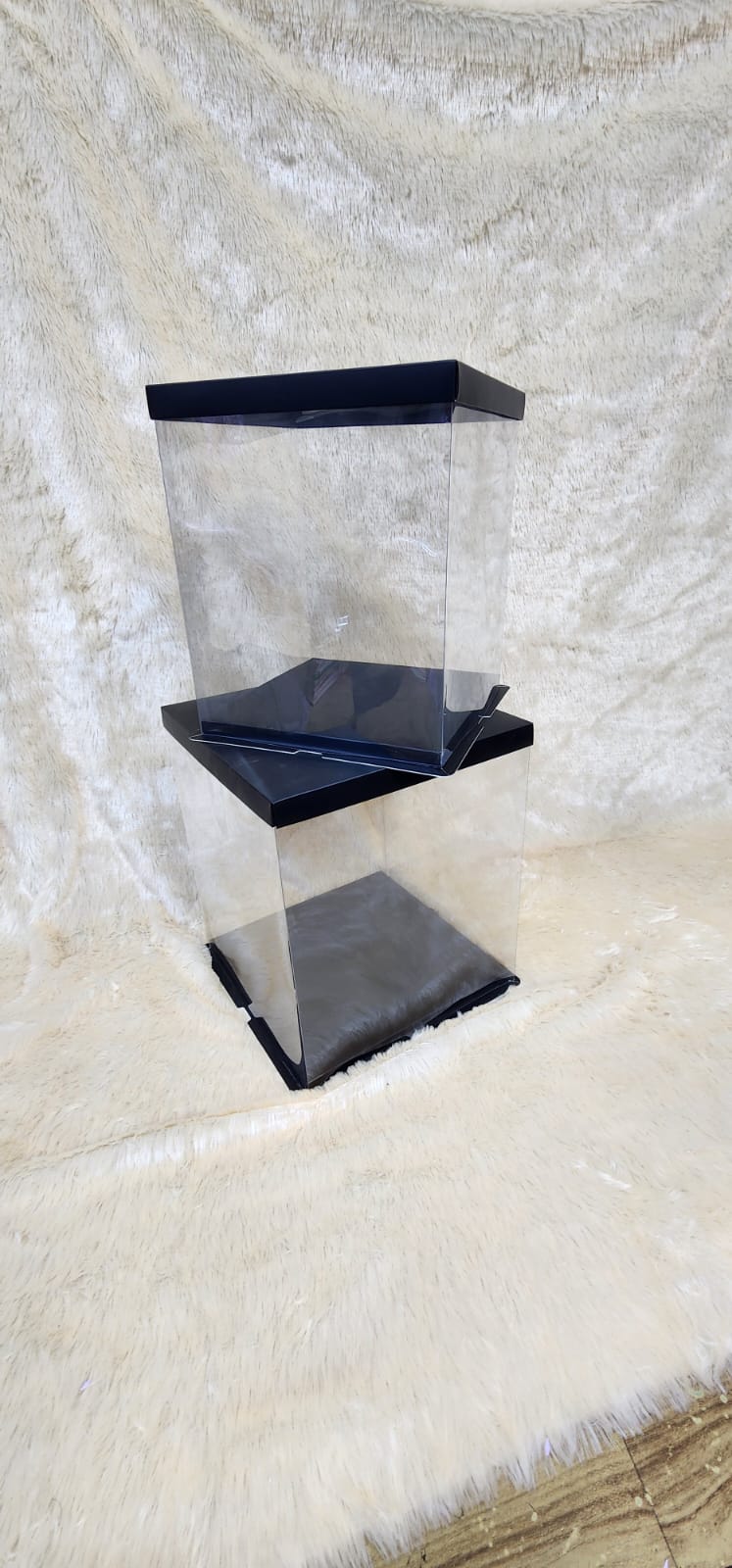 Full transparent pvc box , hamper box