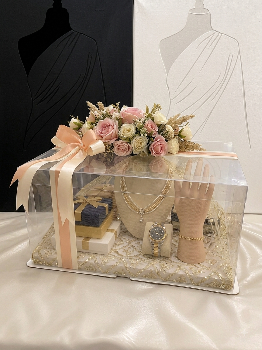1pc transparent plastic pvc box 12x16