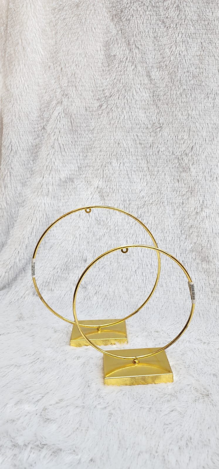 Golden Metal Hoop Stand
