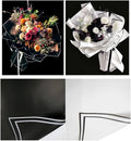 Black & white bouquet paper