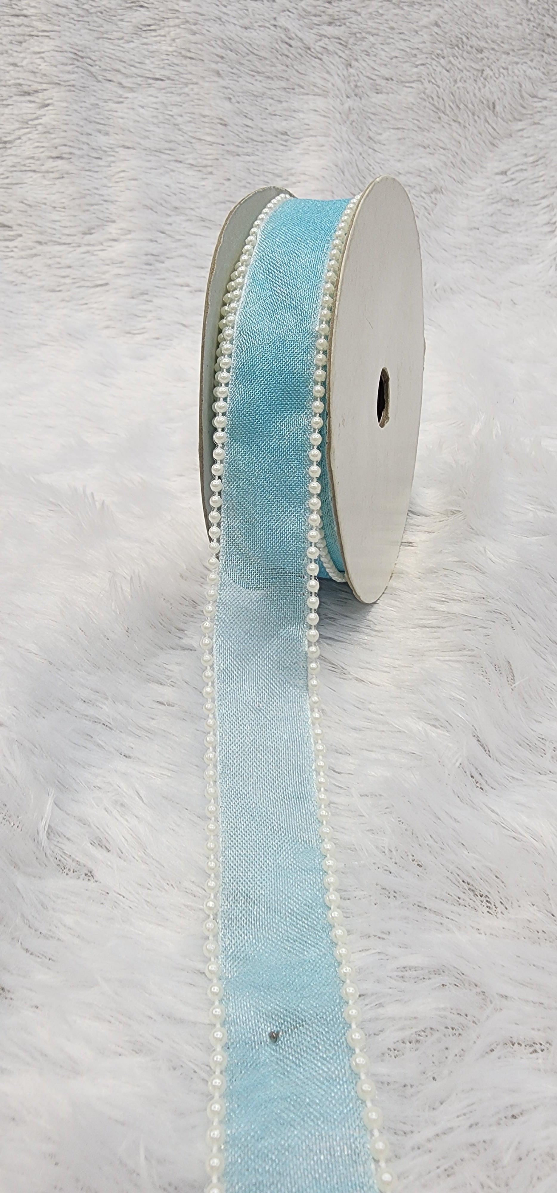 Pearl Edge Organza Ribbon – Decorative Gift Wrapping Ribbon