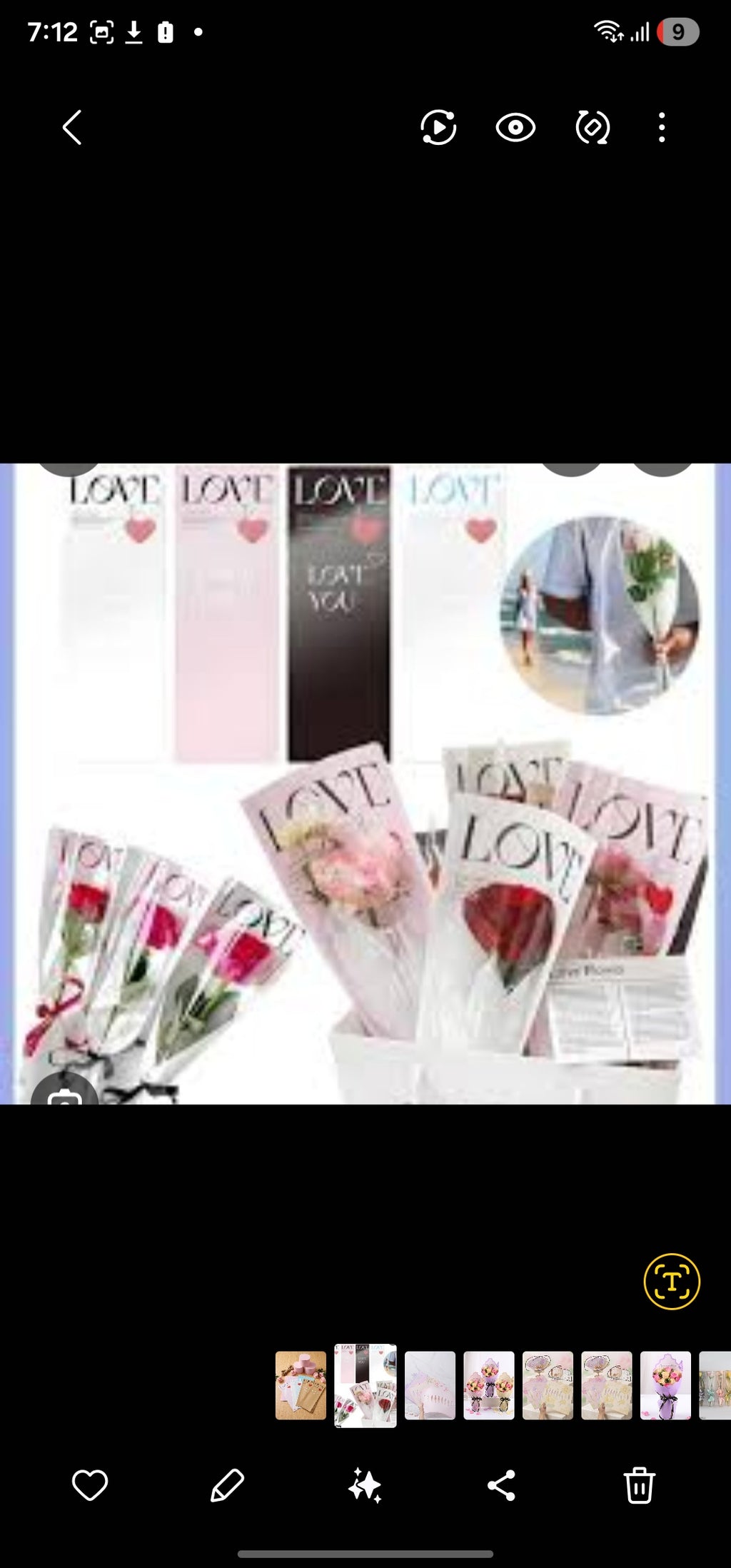 LOVE TRANSPARENT ROSE BOUQUET