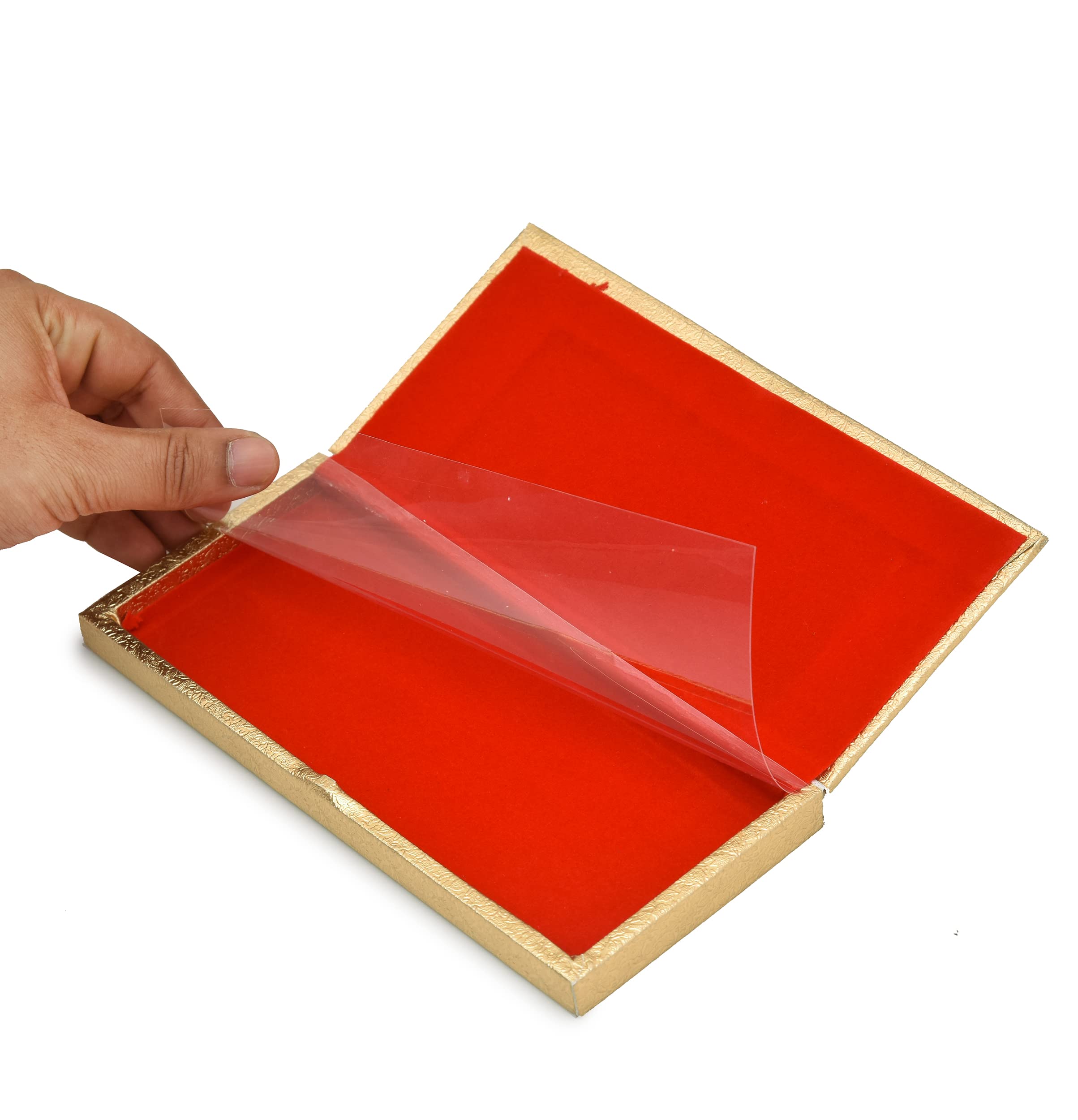 Golden acrylic gaddi box