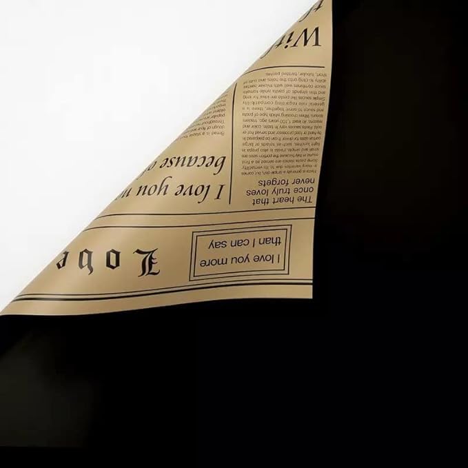 News bouquet wrapping paper