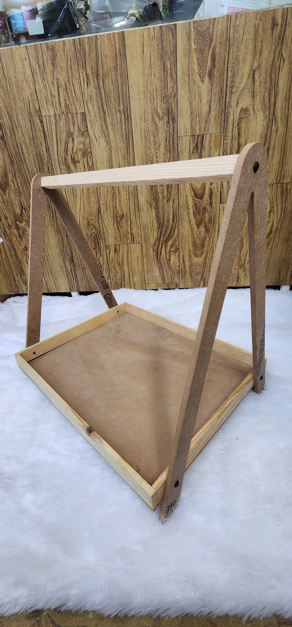 Wooden hanging tray