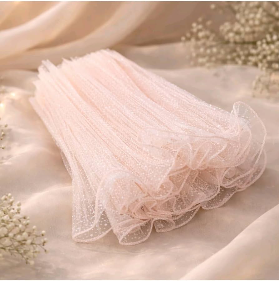 Snow flake bouqet wrapping meshnet