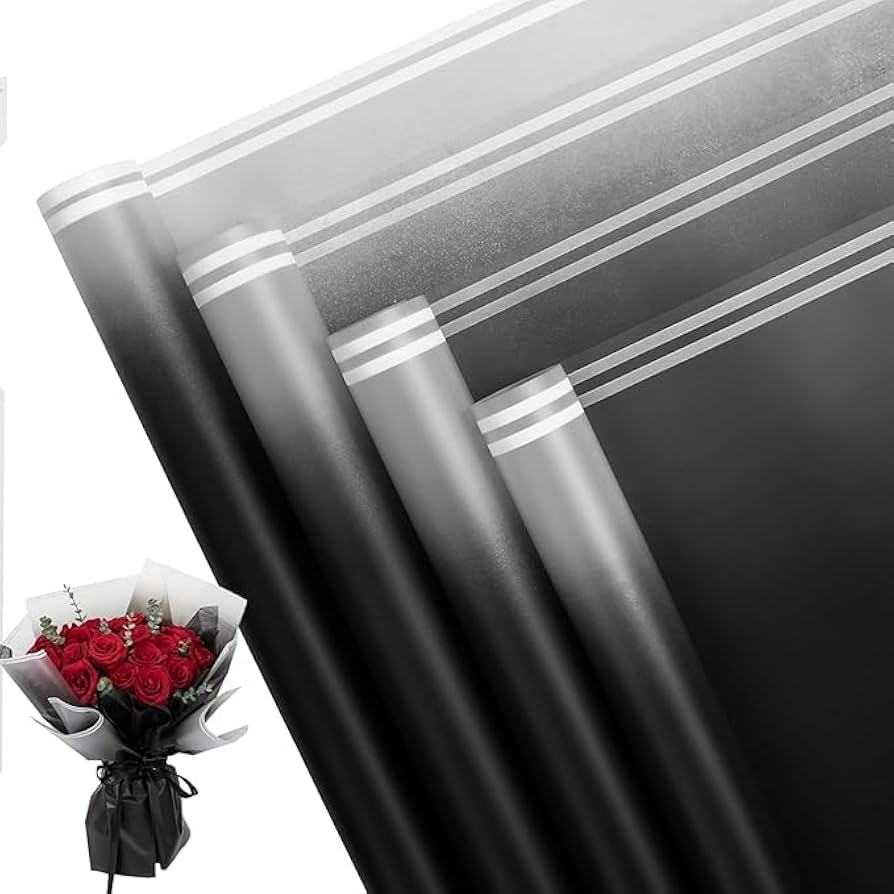 Double Line Flower Wrapping bouquet Paper