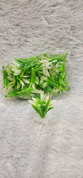 Bulk Artificial Mini Green & White Plant Bunches