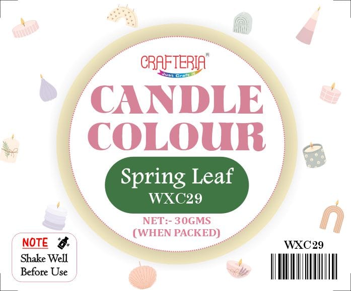 Spring Leaf Candle Colour