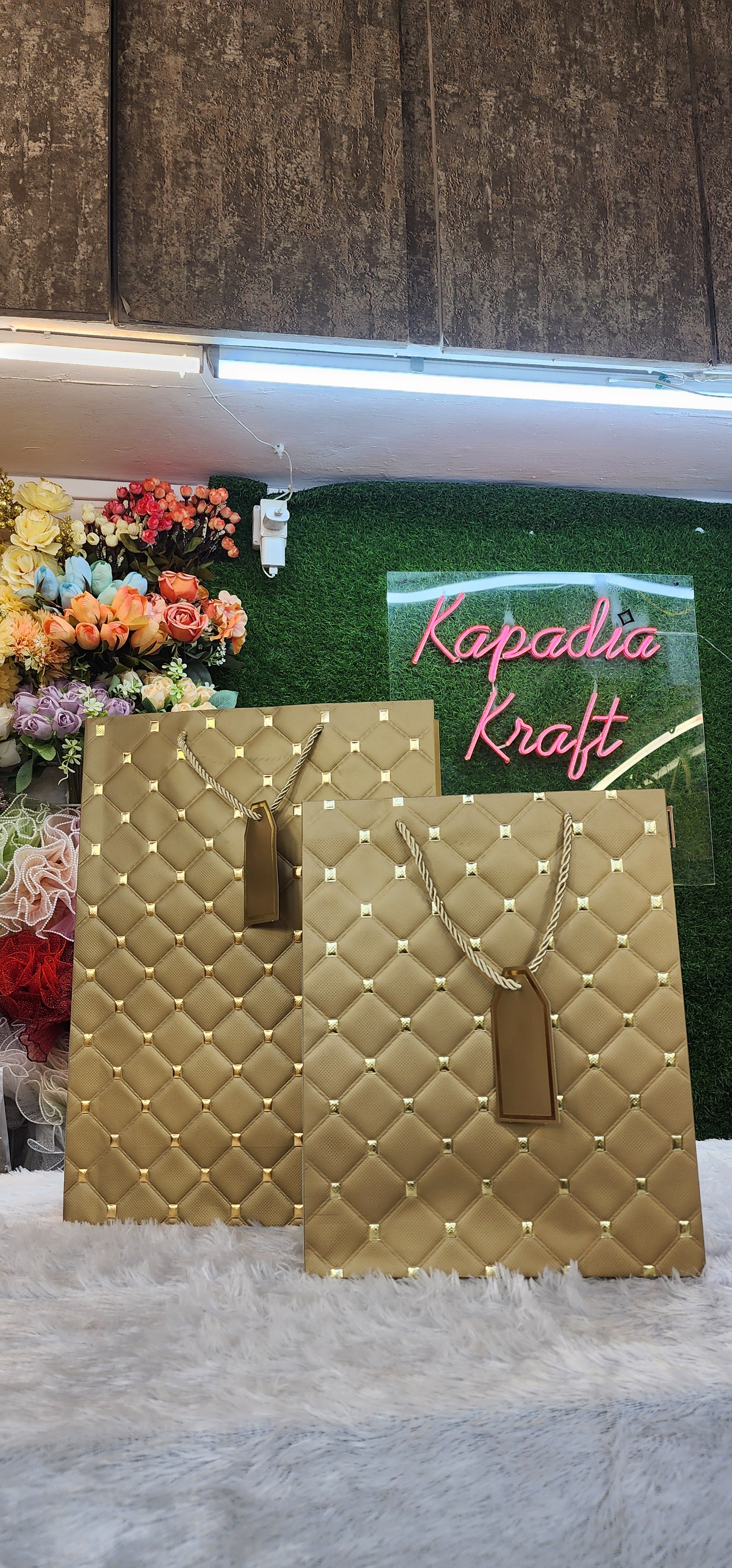 Paper bag golden