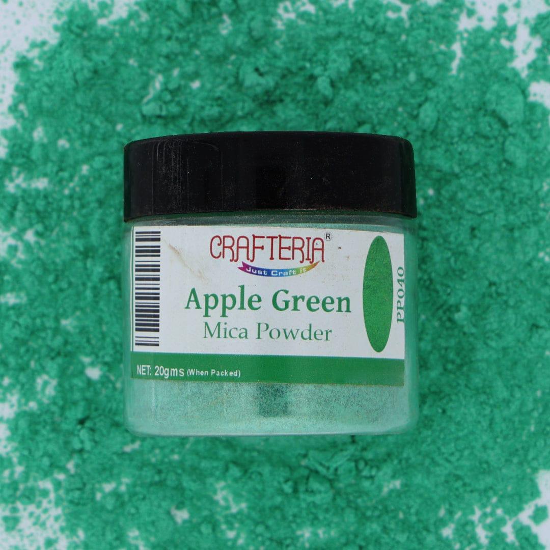 PP040 Apple Green Pearl Mica Powder 20 Gram