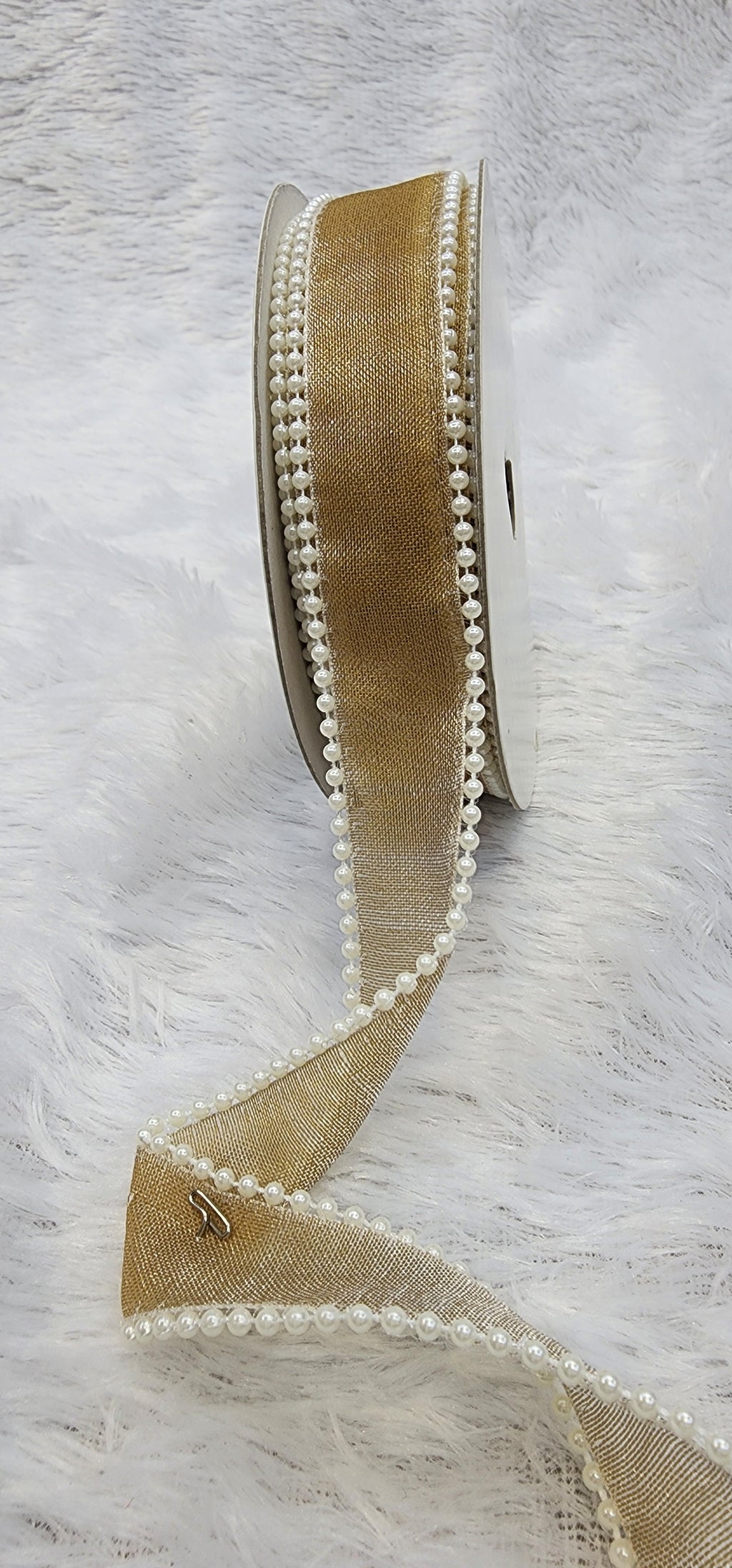 Pearl Edge Organza Ribbon – Decorative Gift Wrapping Ribbon