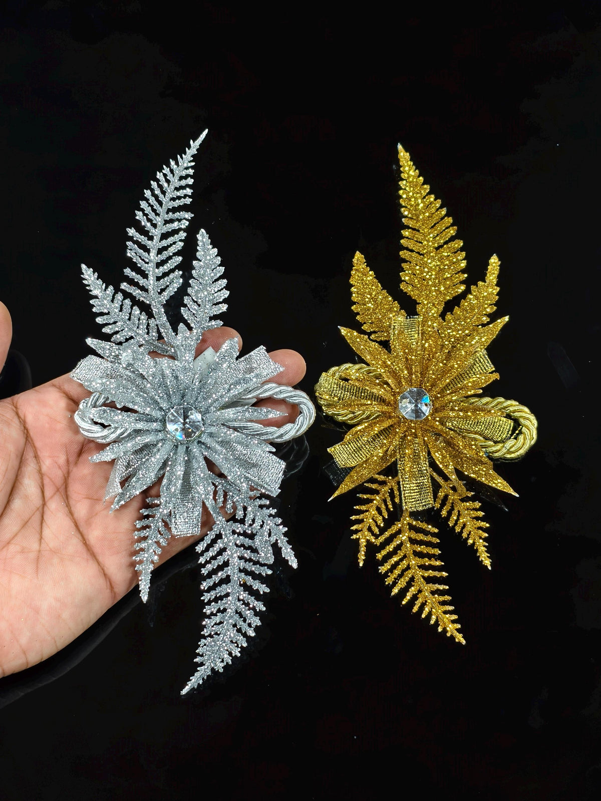 Bunch golden silver