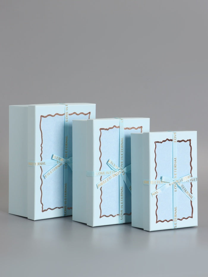 3-in-1 Rectangular Gift Box Set with bow