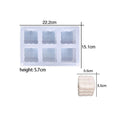6 Cavity Even Sofa Candle & Paper Weight Mould