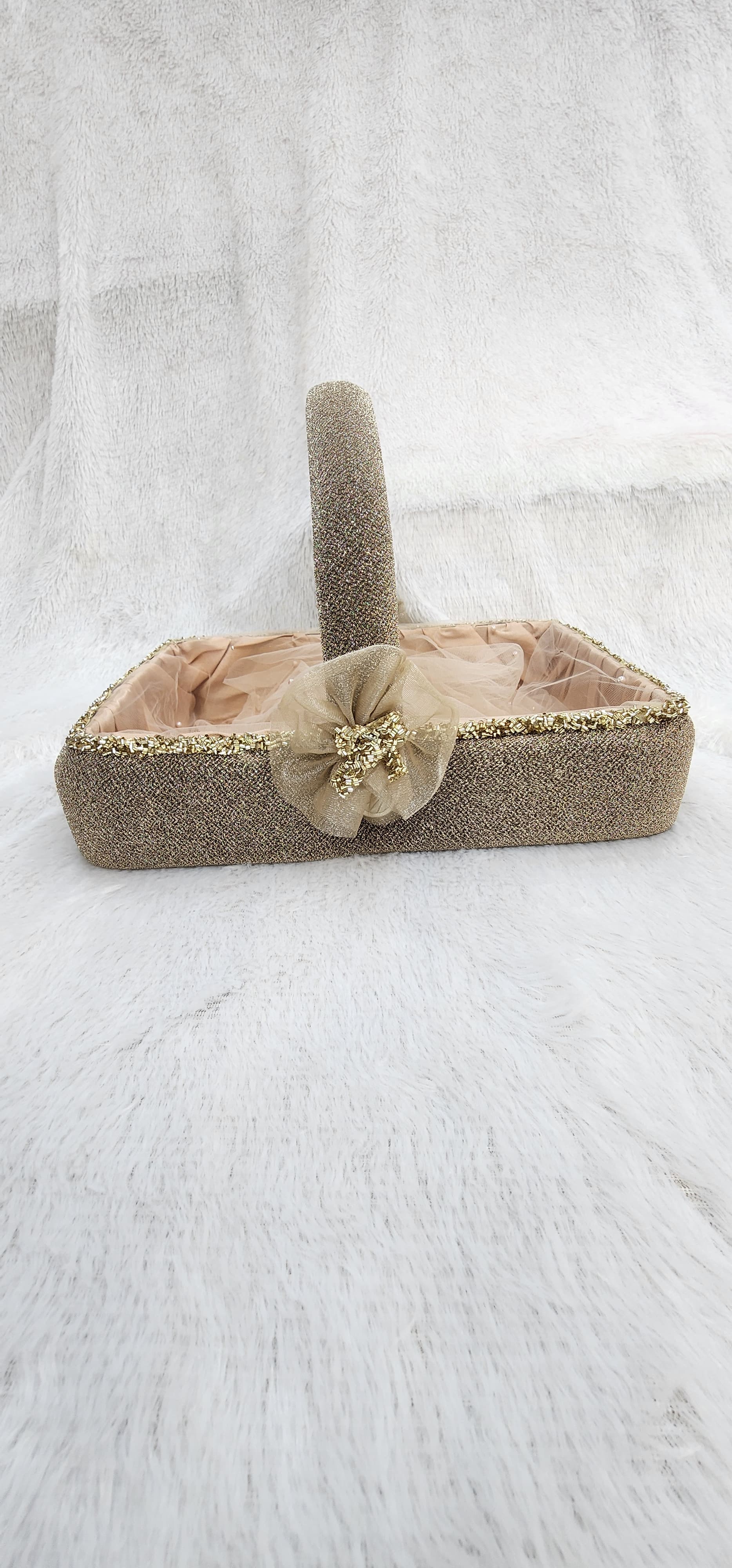 Designer Rose Gold Basket