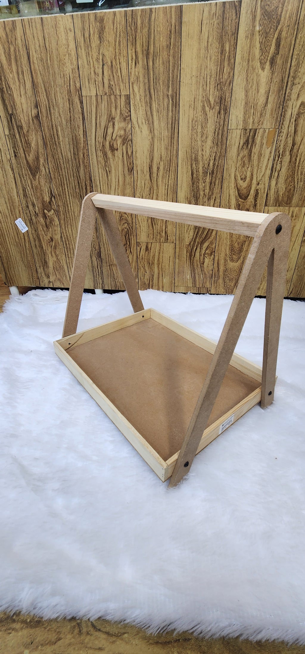 Wooden hanging tray