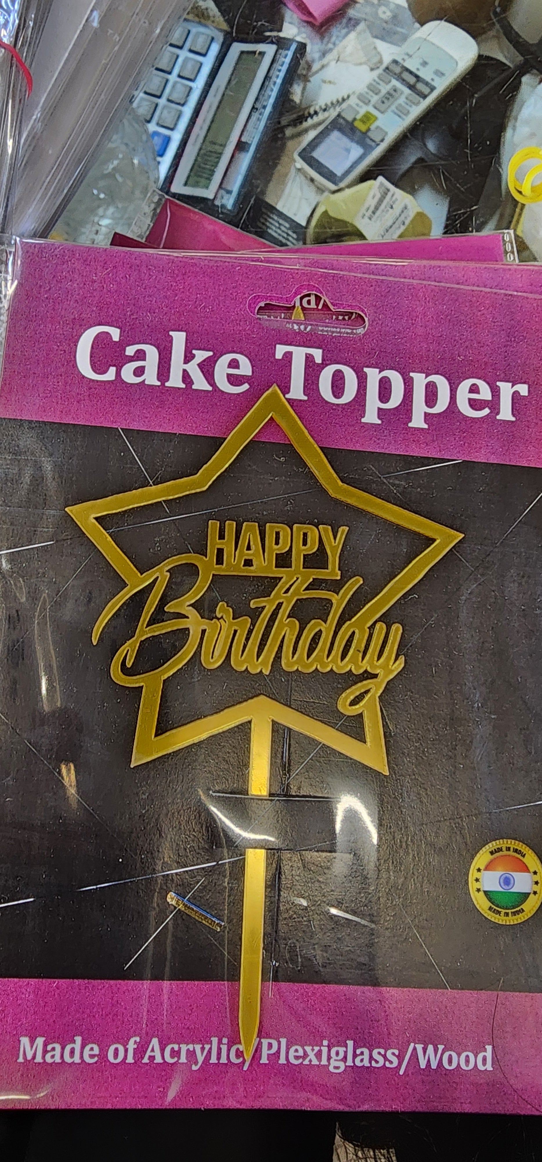 Happy birthaday topper