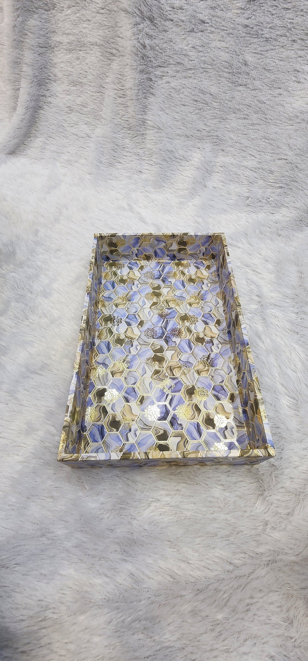 FANCY MDF TRAY OF 3 SET