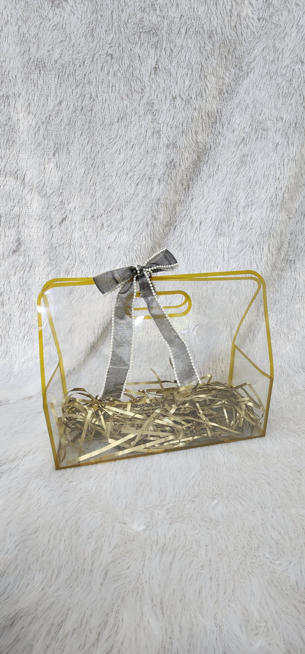 Golden pvc bag