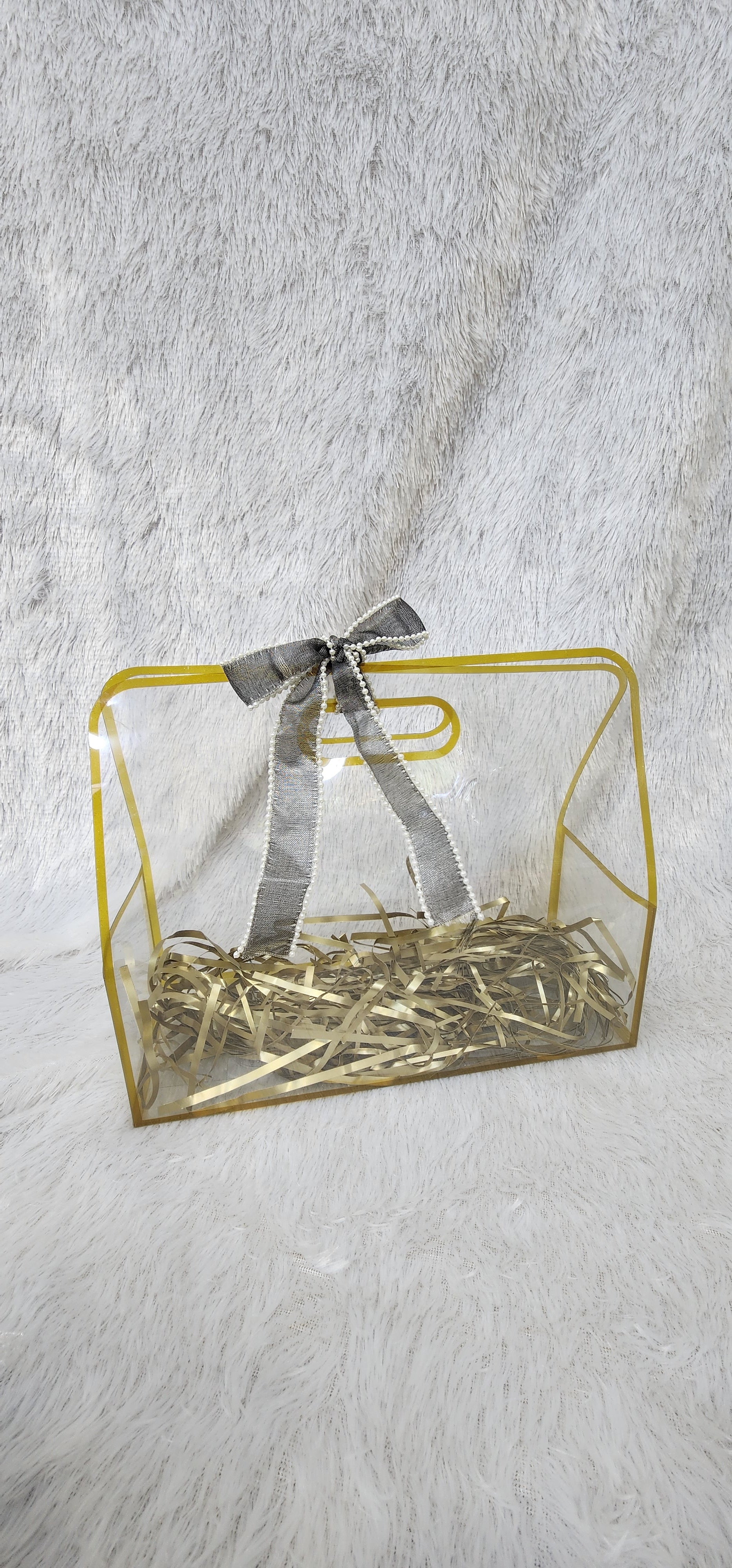 Golden pvc bag