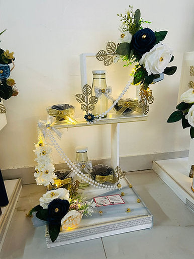 Wooden frame tray