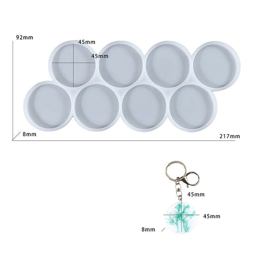 8 Cavity 45mm Round Mould