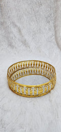Golden Metal round tray
