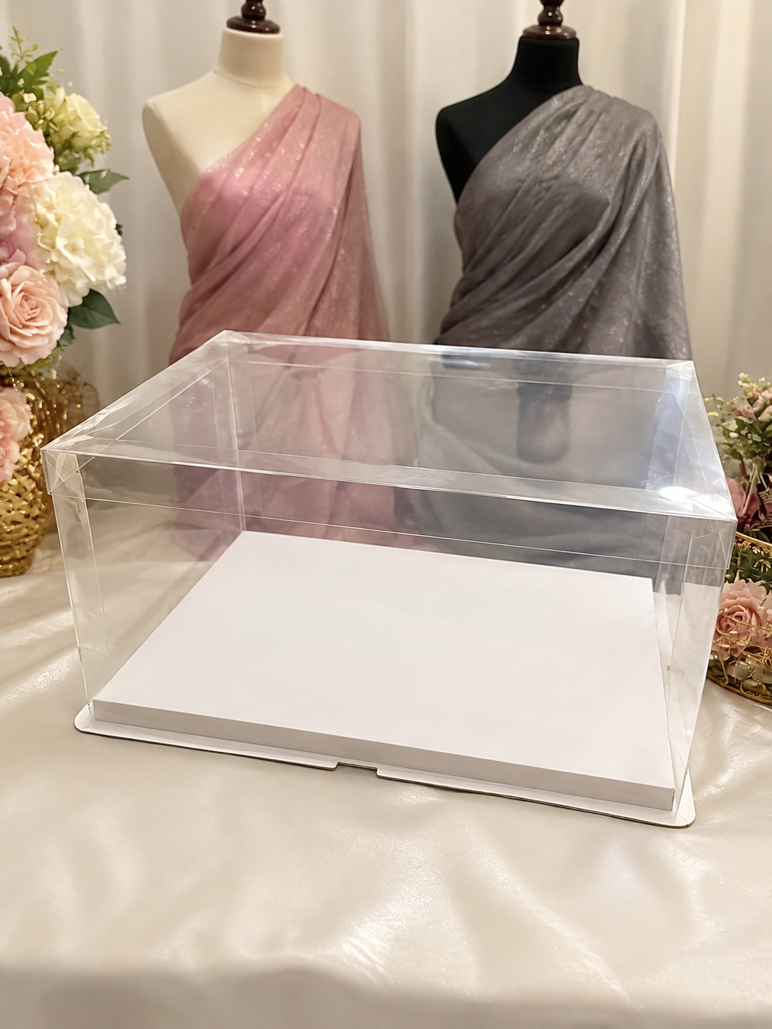 1pc transparent plastic pvc box 12x16