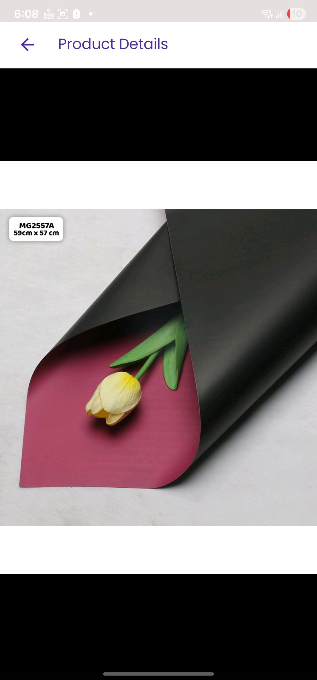 Black and dark maroon shade bouquet sheet